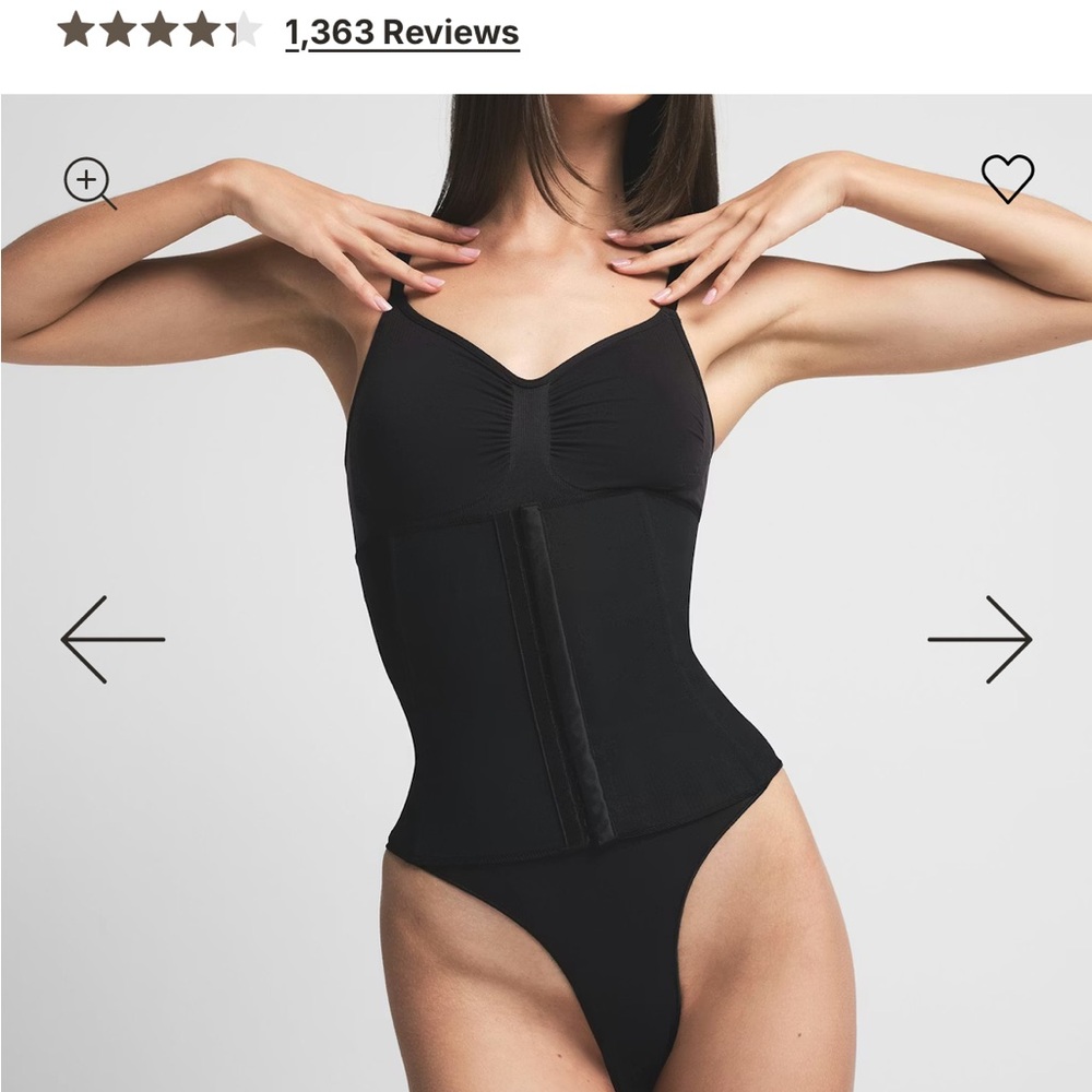 SKIMS Black Shapewear Bodysuit